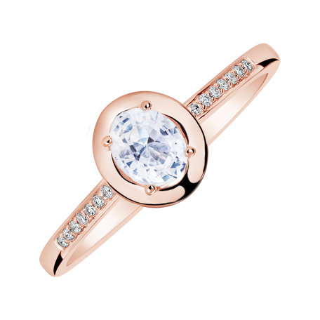 Diamond ring with Sapphire Sapphire Princess