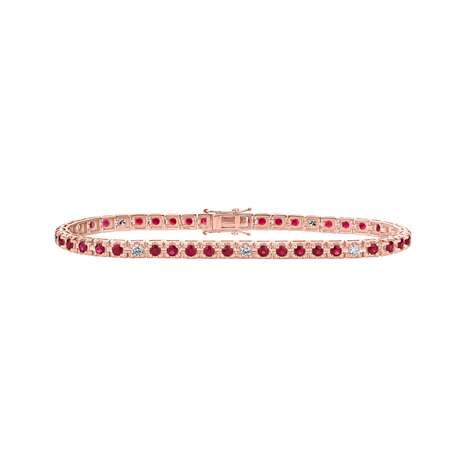 Diamond bracelet with Ruby Ralana