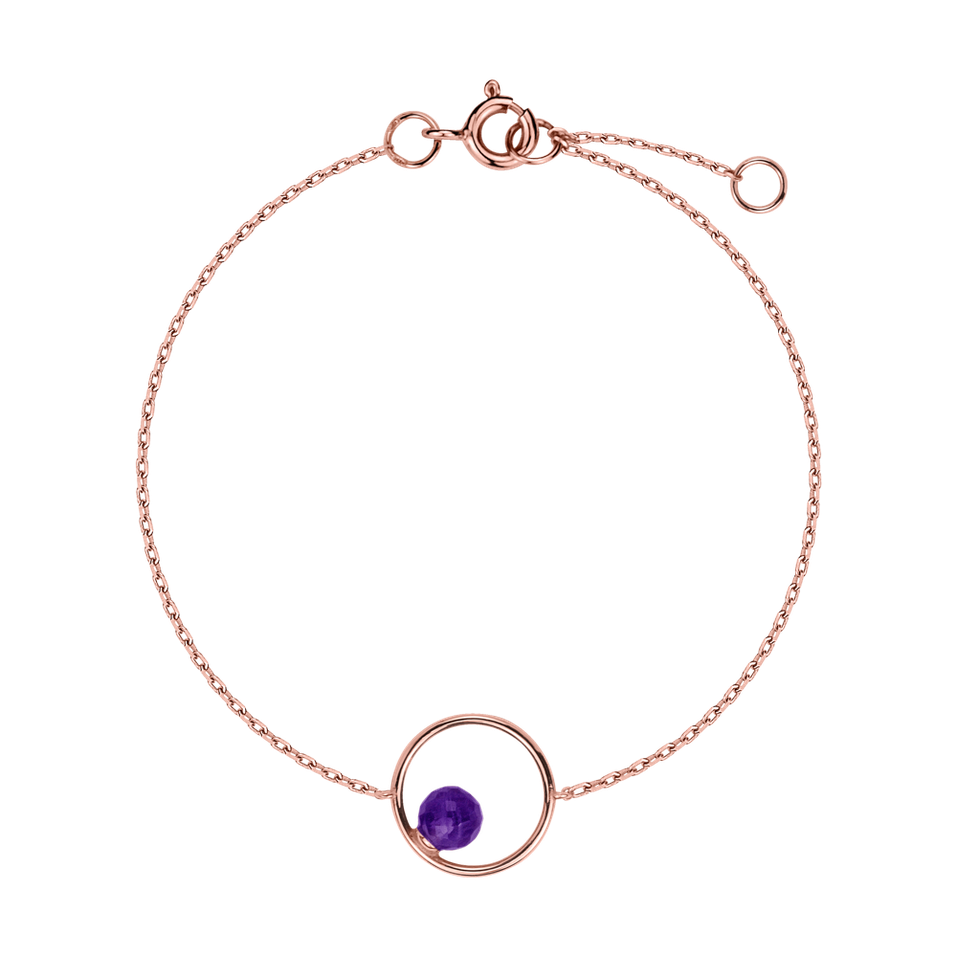 Bracelet with Amethyst Purple Dream