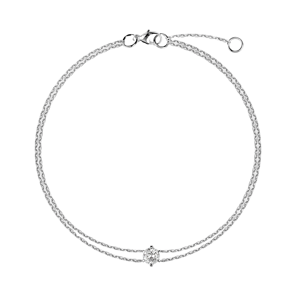 14ct white gold diamond bracelet Starlit Symphony