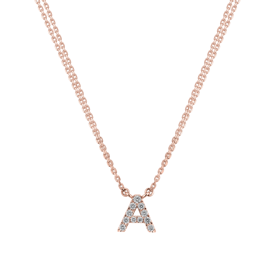 Diamond necklace Shiny Alphabet