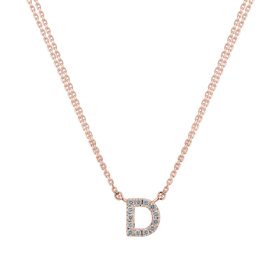 Diamond necklace Shiny Alphabet