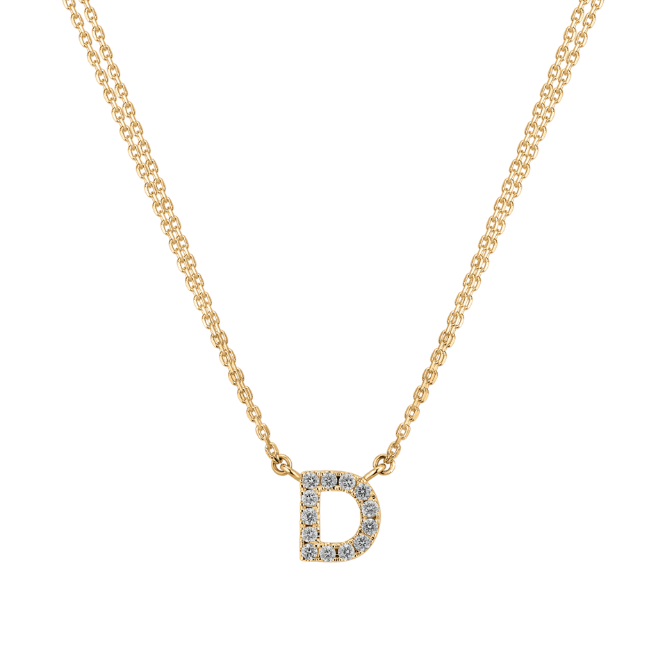 14ct yellow gold diamond necklace Diamond necklace Luxury Clam