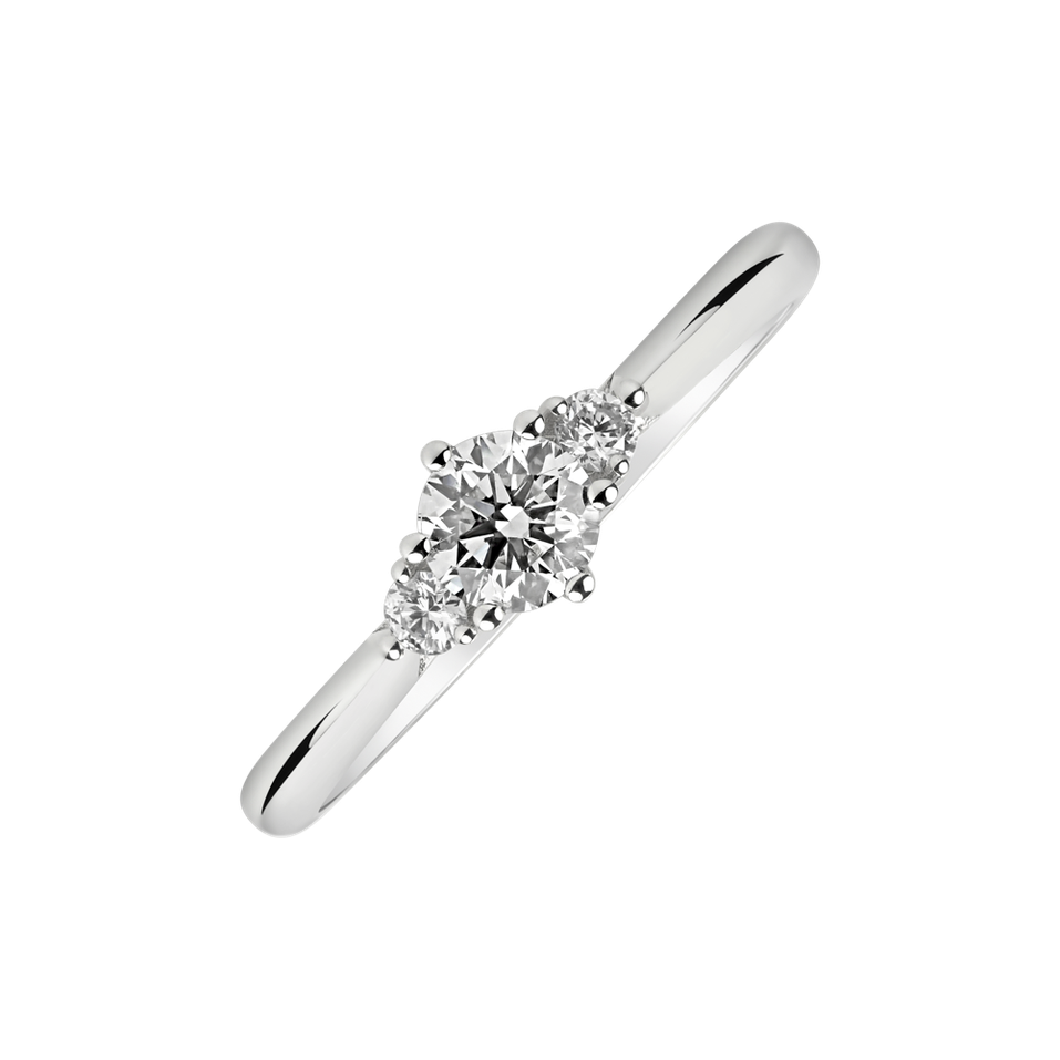 14ct white gold diamond ring Midnight Serenity