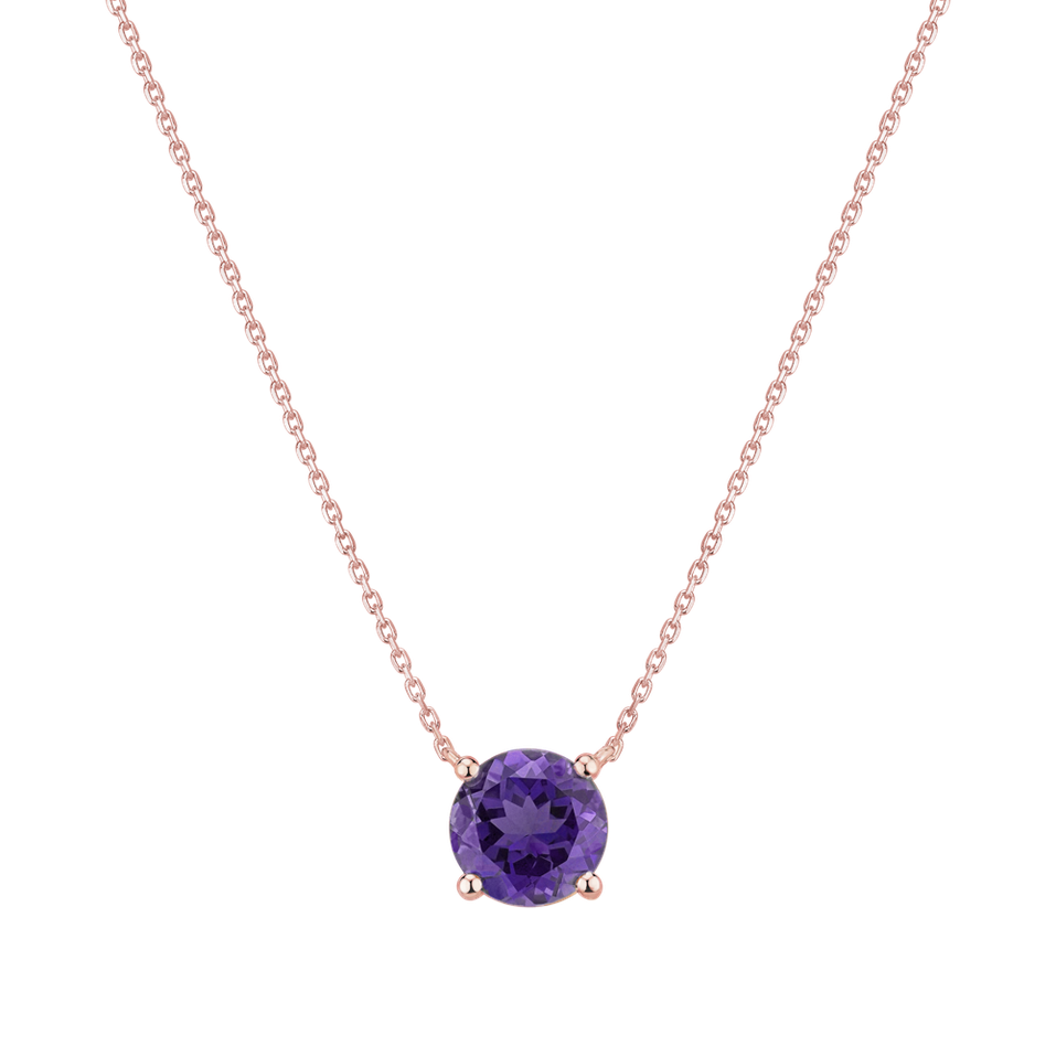 Necklace with Amethyst Lucky Glance