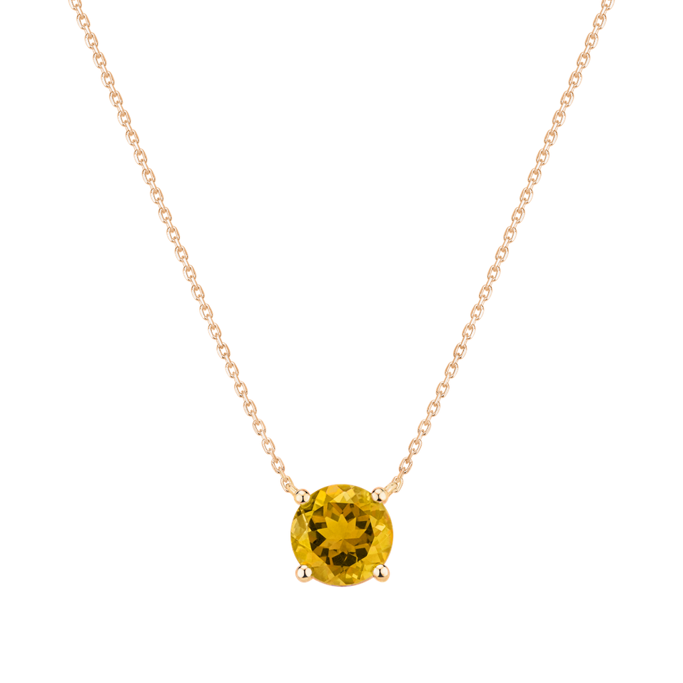 Necklace with Citrine Lucky Glance