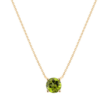 Necklace with Peridot Lucky Glance