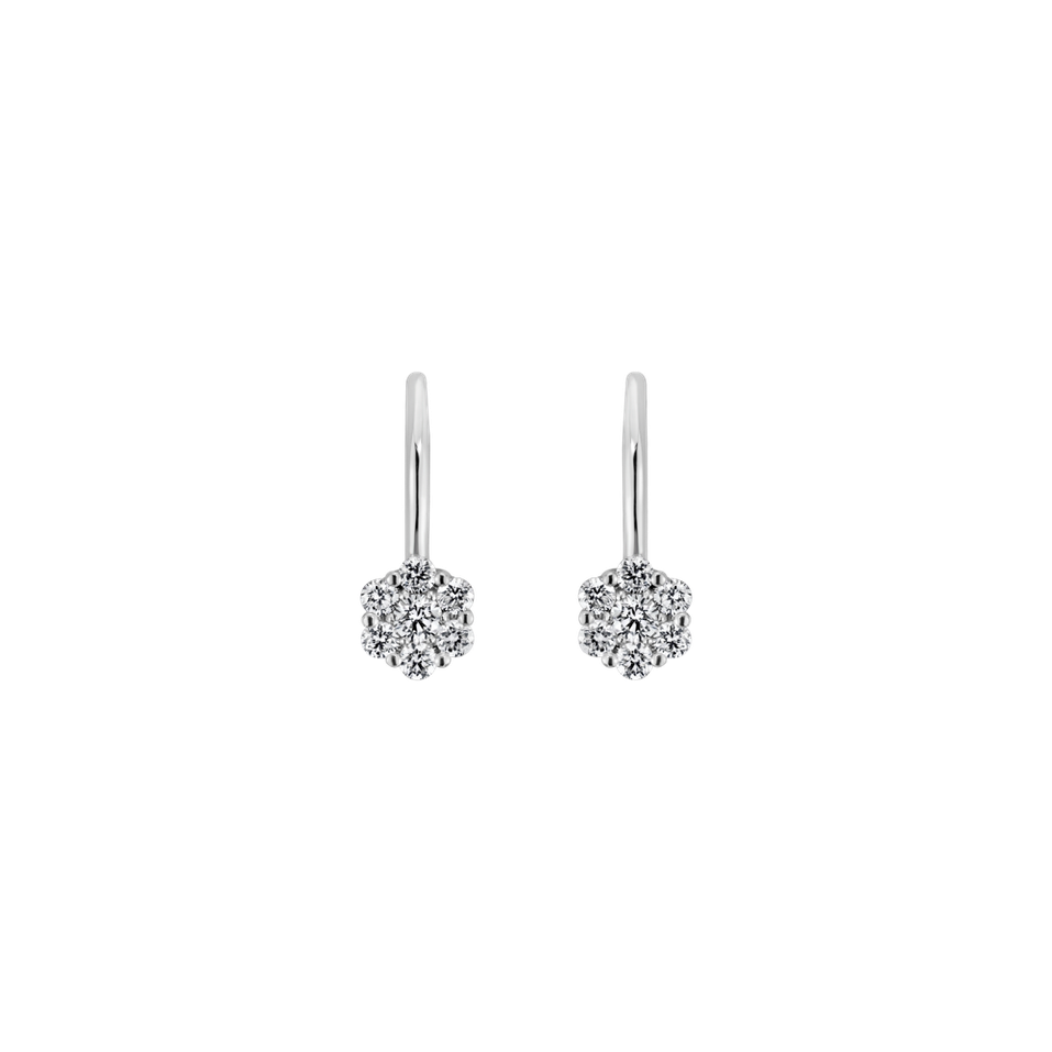 14ct white gold diamond earrings Eternal Brilliance