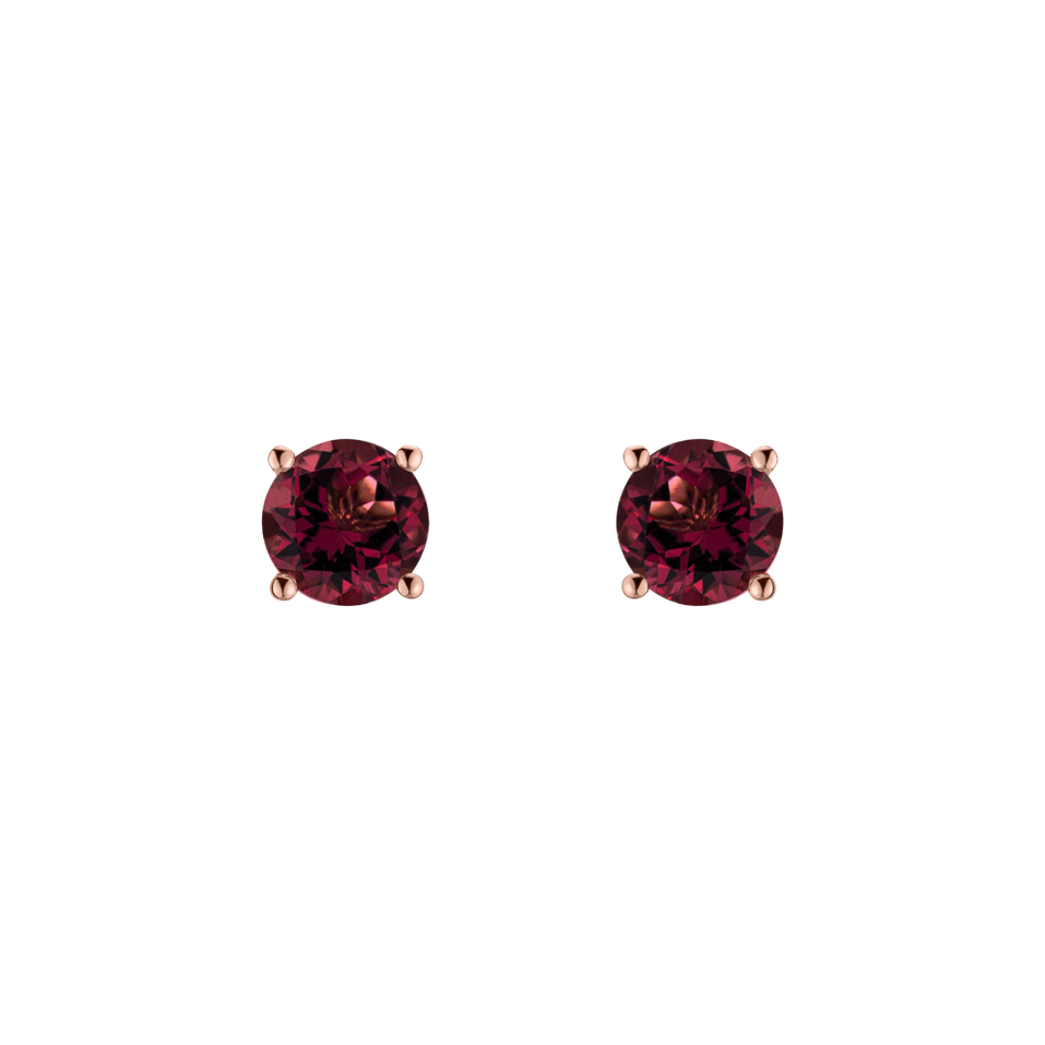 Earrings with Rhodolite Virginia Love