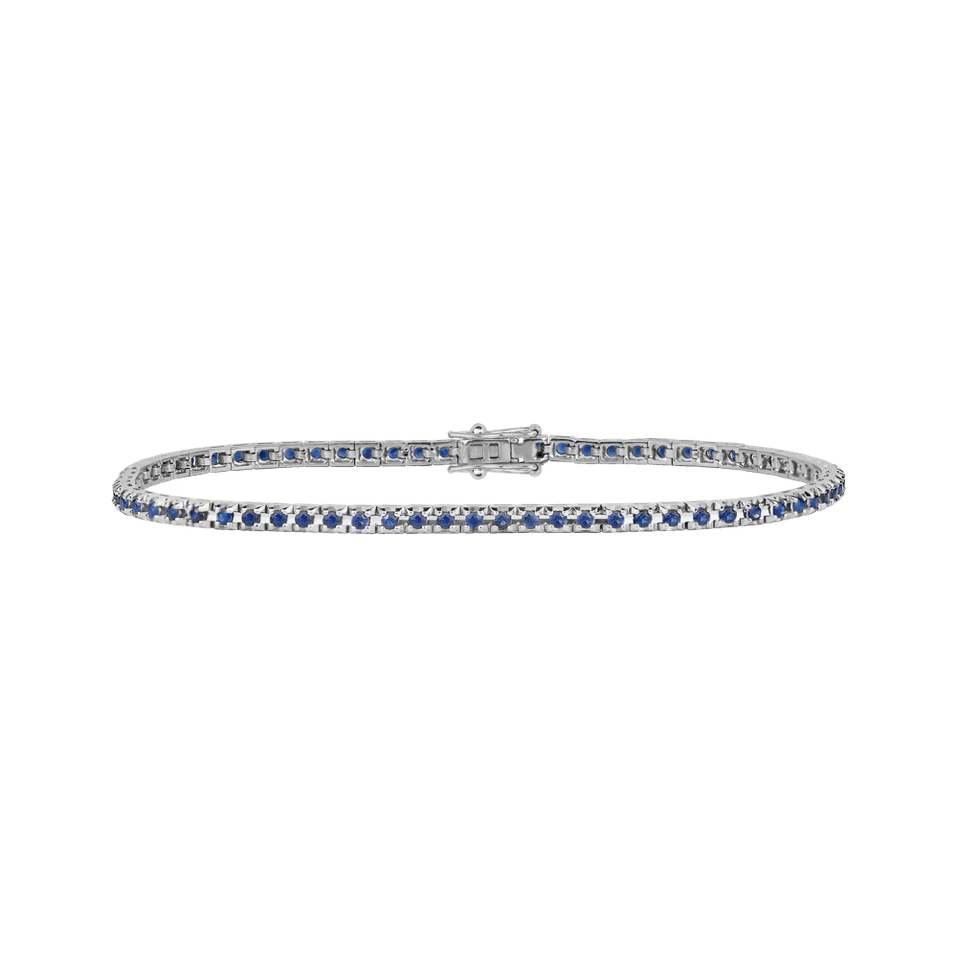 18ct white gold bracelet with Sapphire Nilani