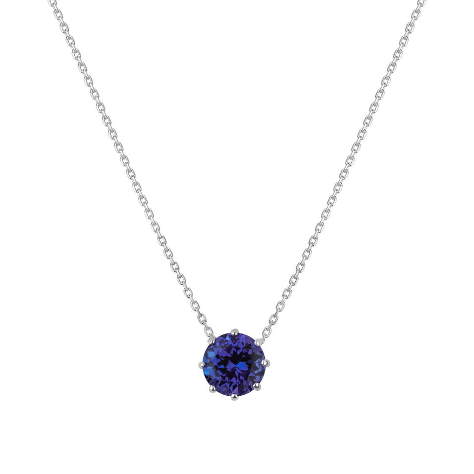 14ct white gold necklace with Tanzanite Salander