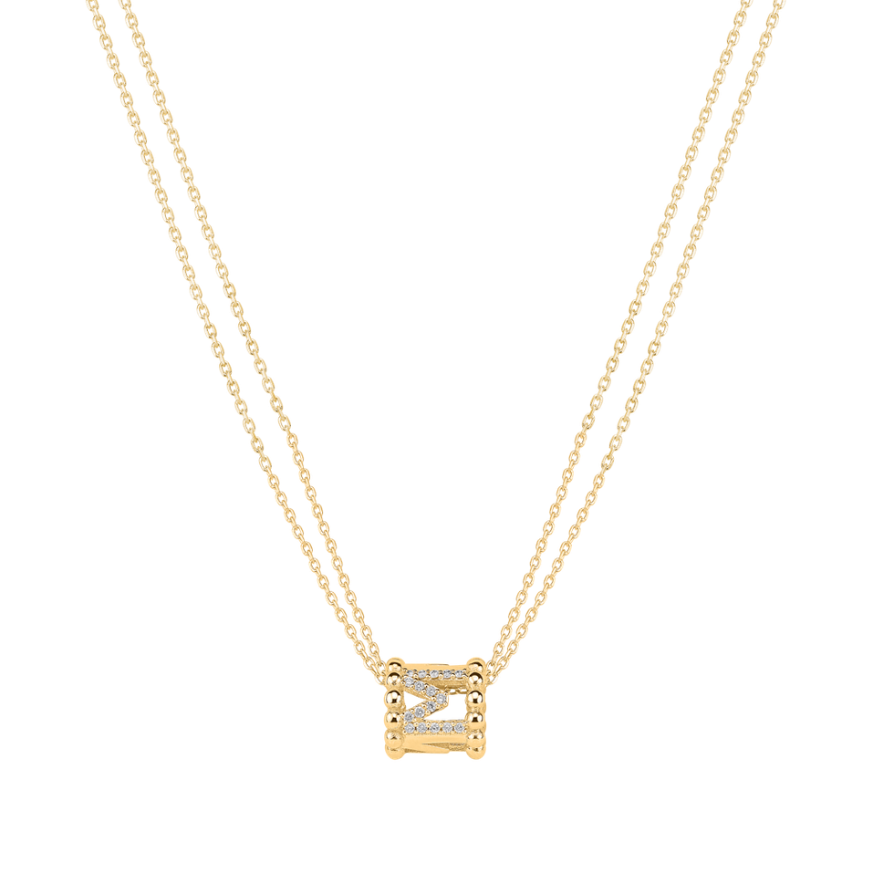 14ct yellow gold diamond necklace Different Way