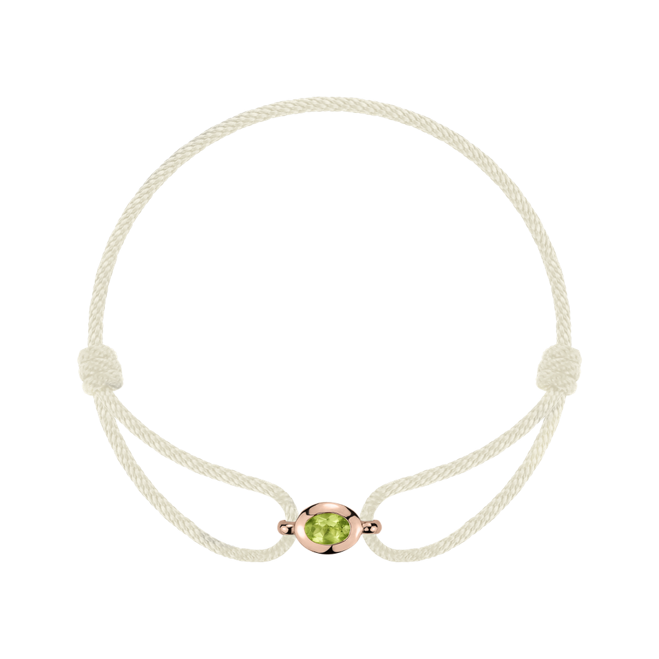 Bracelet with Peridote Third Eye