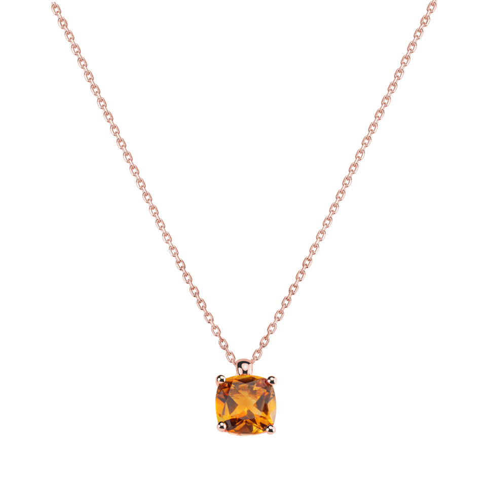 Necklace with Citrine Madeleine