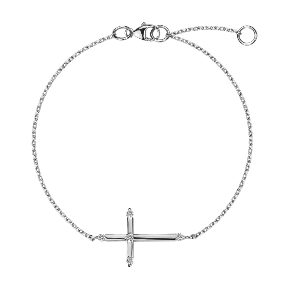 Diamond bracelet Holy Cross