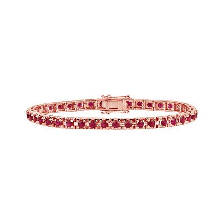 18ct rose gold bracelet with Ruby Nilani