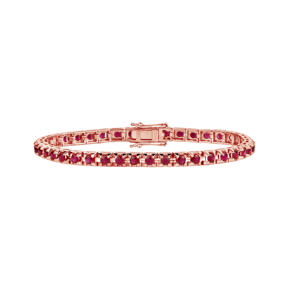 18ct rose gold bracelet with Ruby Nilani