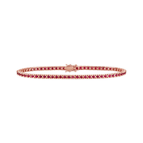 18ct rose gold bracelet with Ruby Nilani