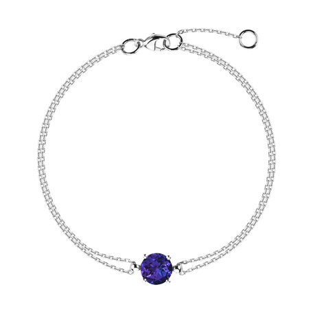 14ct white gold bracelet with Tanzanite Roneme