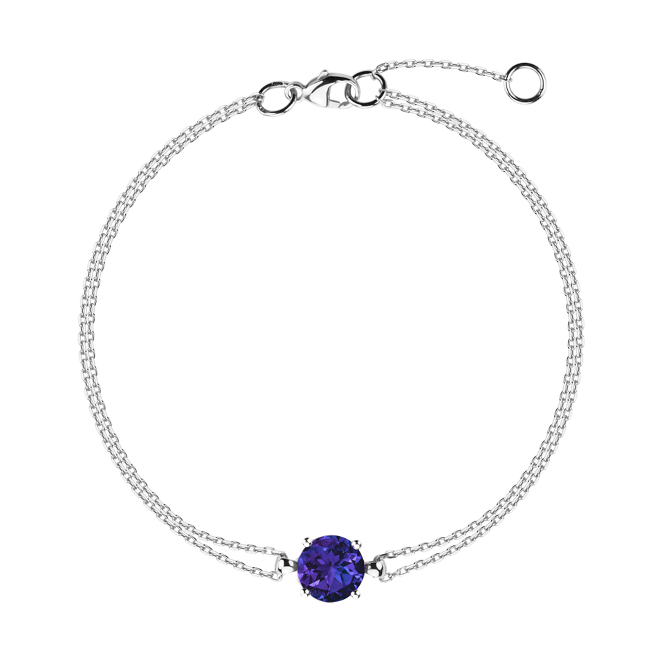 14ct white gold bracelet with Tanzanite Roneme