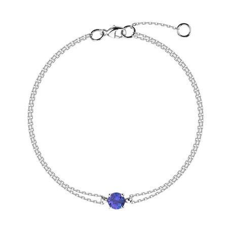 14ct white gold bracelet with Tanzanite Roneme