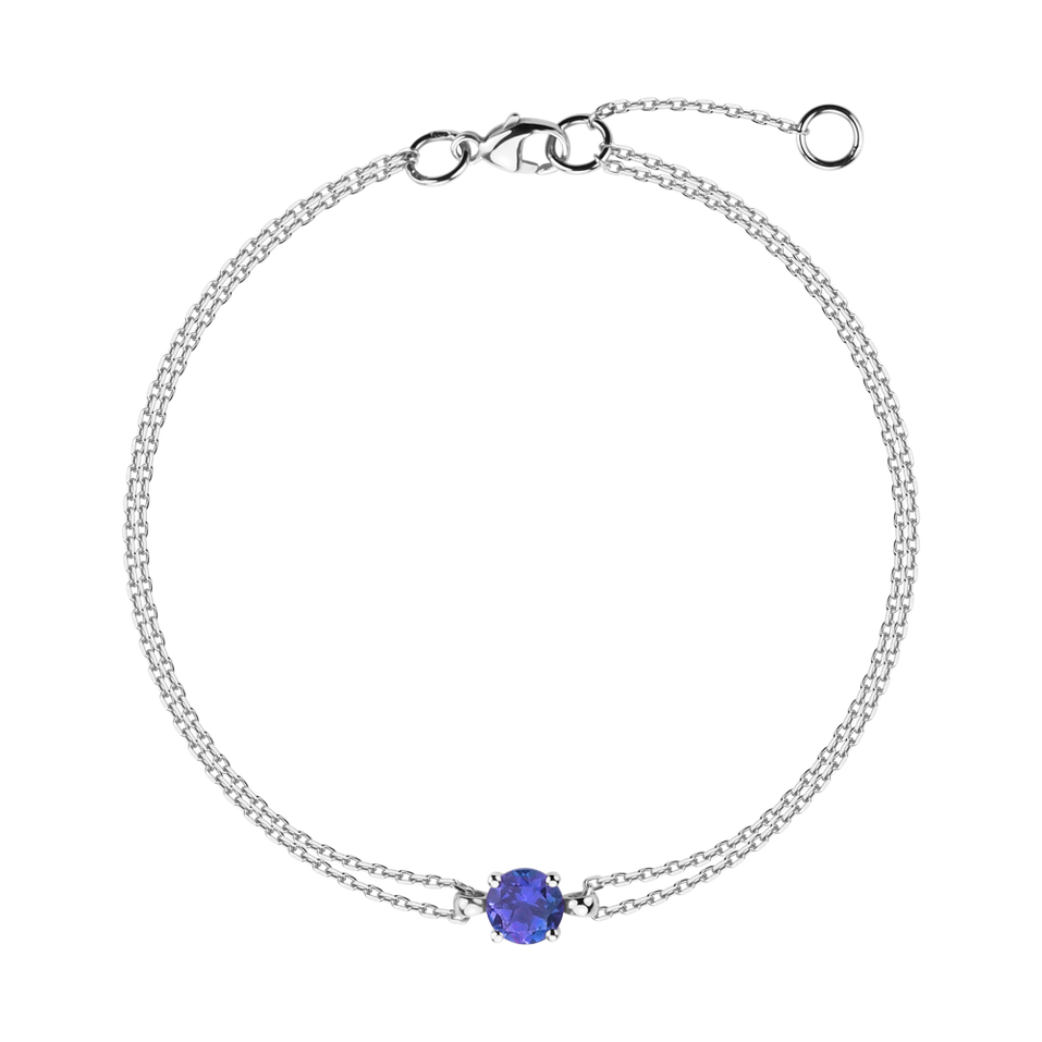 14ct white gold bracelet with Tanzanite Roneme