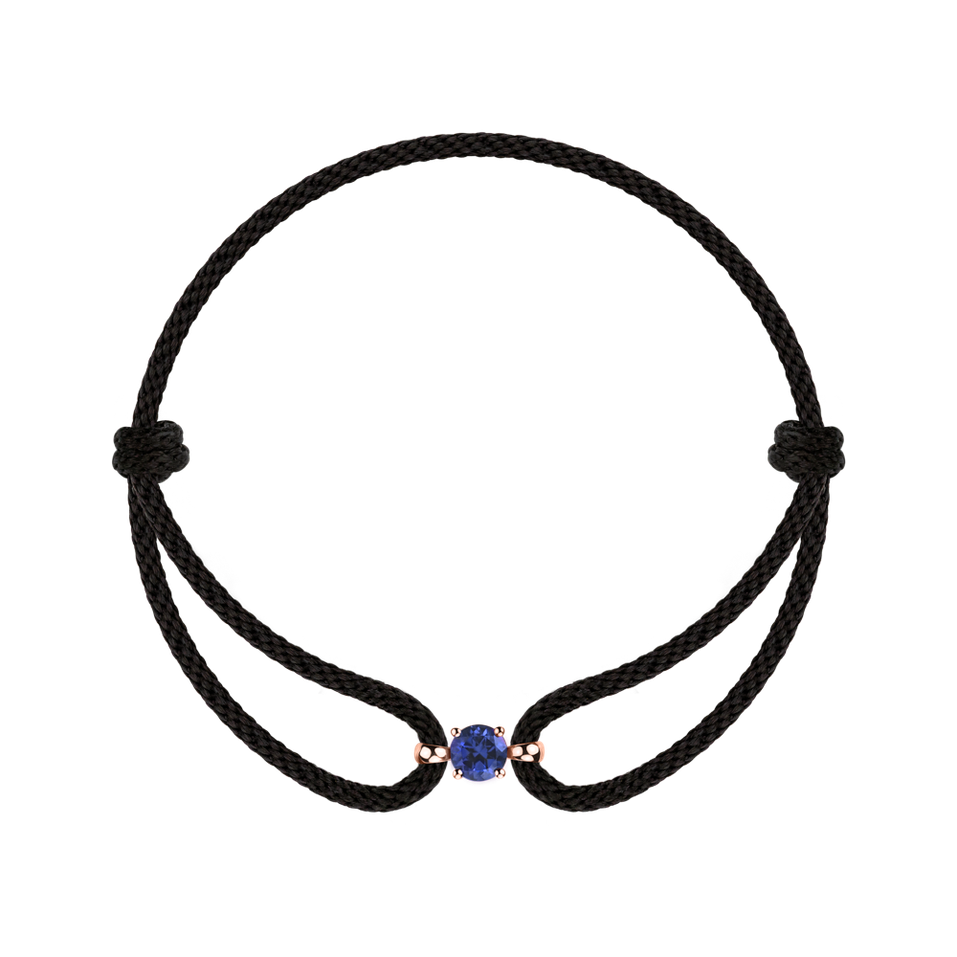 14ct rose gold bracelet with Tanzanite Delilah