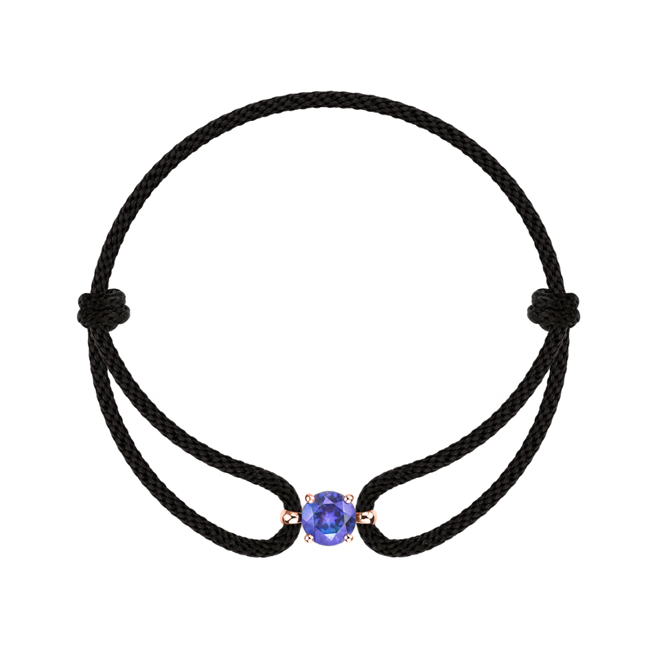 14ct rose gold bracelet with Tanzanite Delilah