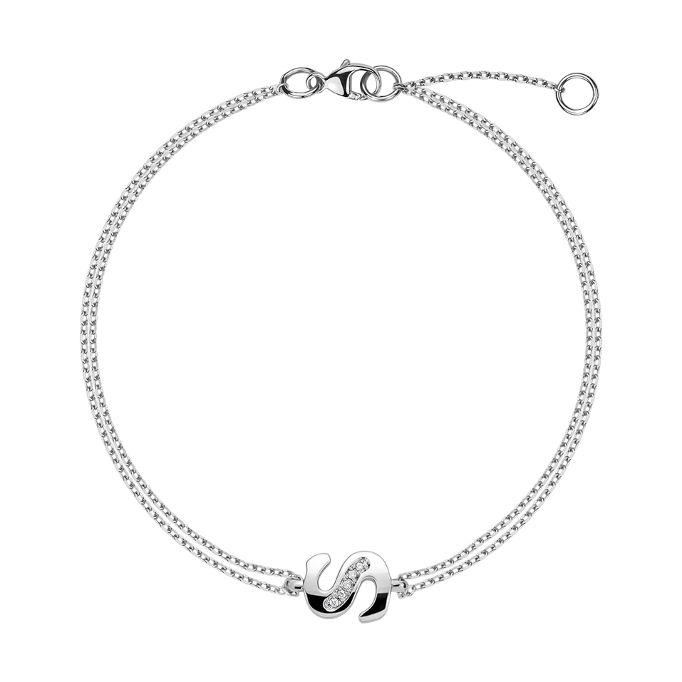 Bracelet with diamonds Alluring Letter