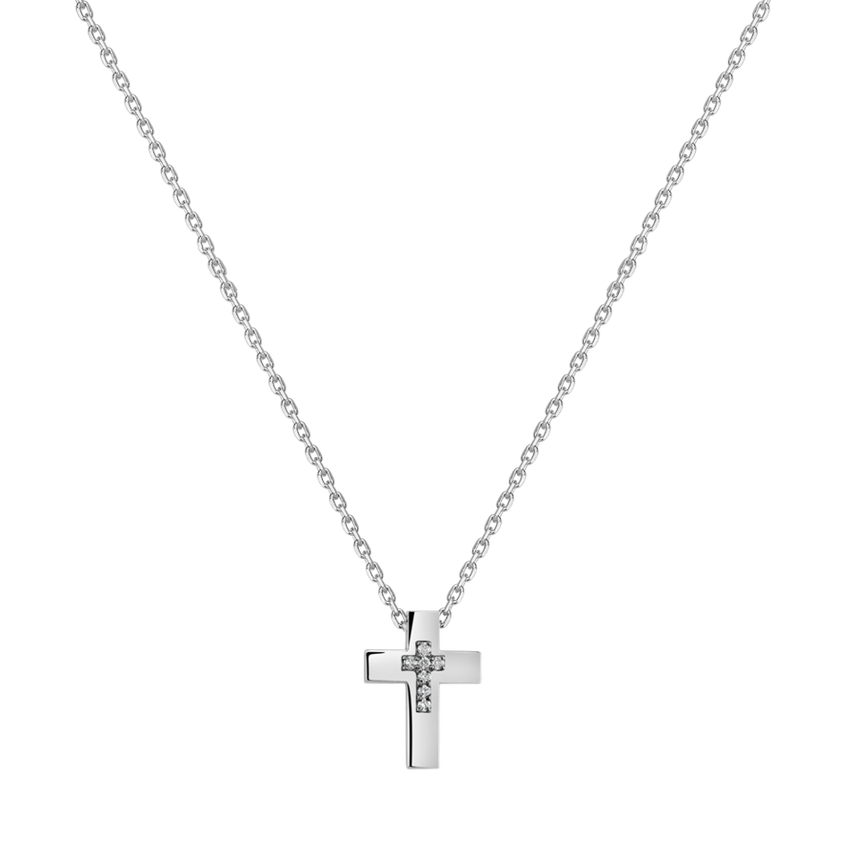 Diamond necklace Shiny Cross