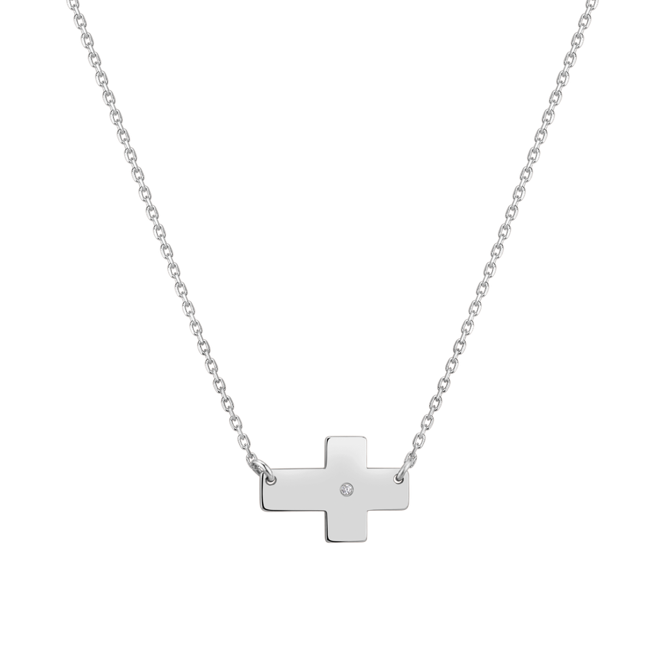 Diamond necklace Cross of Devotion