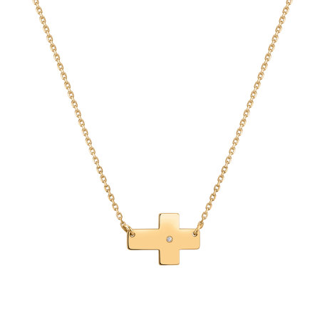 Diamond necklace Cross of Devotion