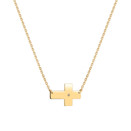 Diamond necklace Cross of Dedication