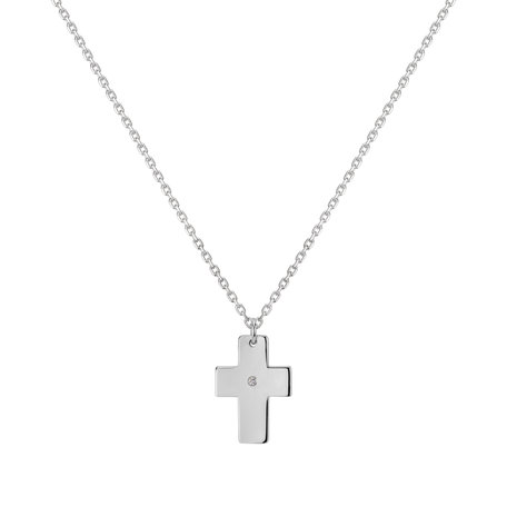 Diamond necklace Cross of Confession