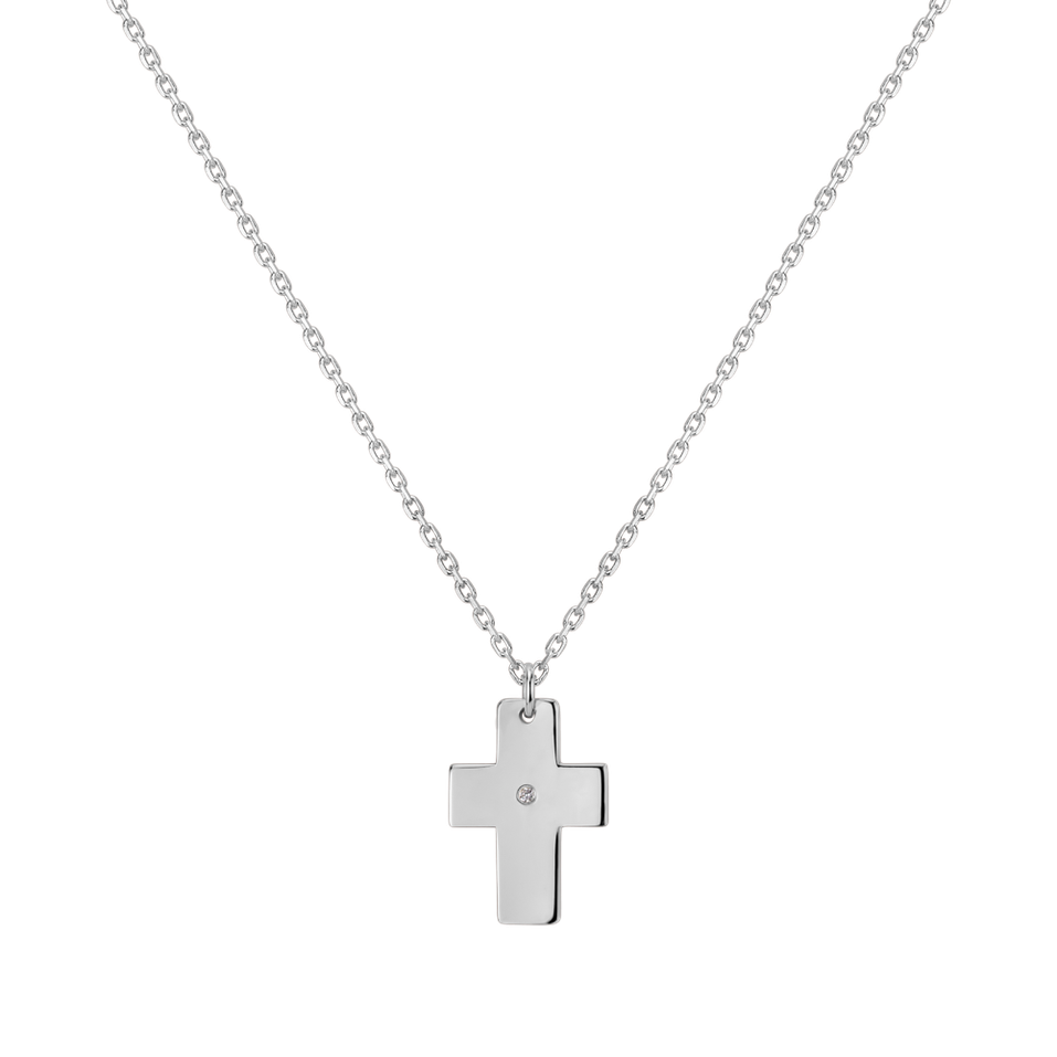 Diamond necklace Cross of Confession