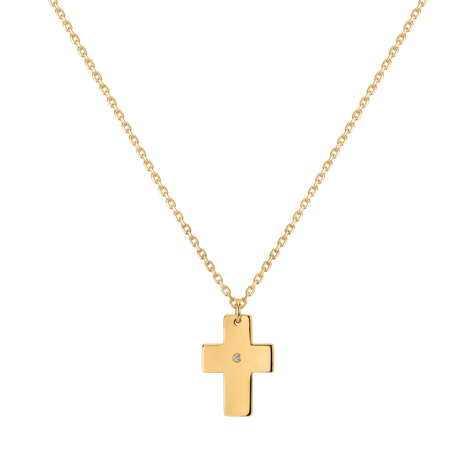 Diamond necklace Cross of Confession