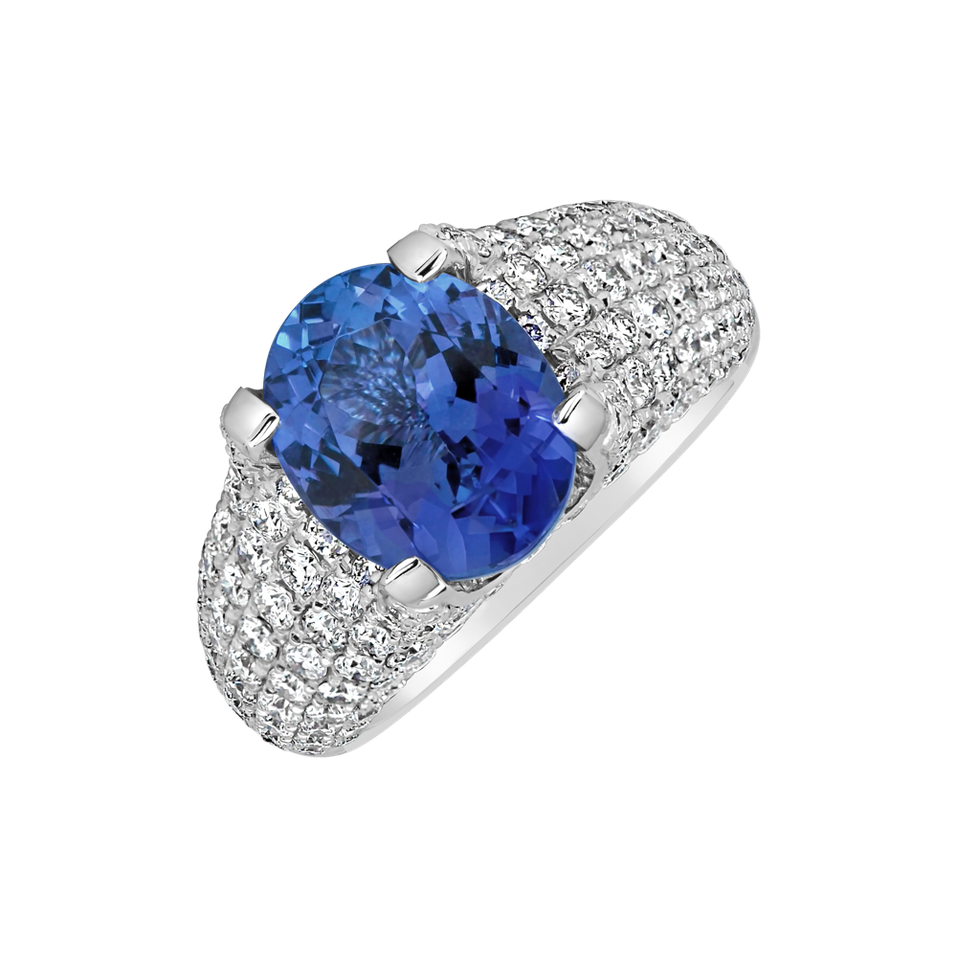 Diamond ring with Tanzanite Glamorous Ladyship