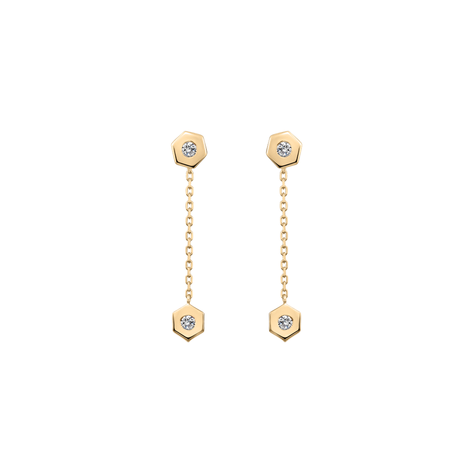 Diamond earrings HexaTwin