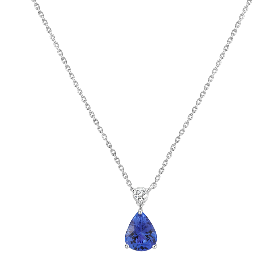 Diamond necklace with Tanzanite Galatea