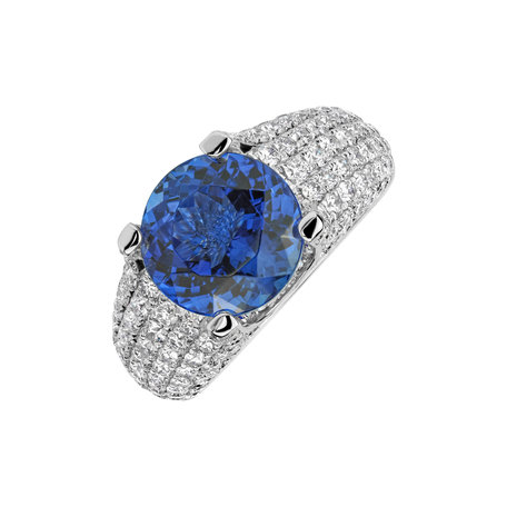 Diamond ring with Tanzanite Glamorous Ladyship