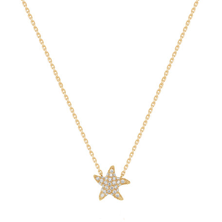 Diamond necklace Starfish