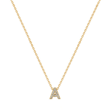 Diamond pendant Twinkling  Letter