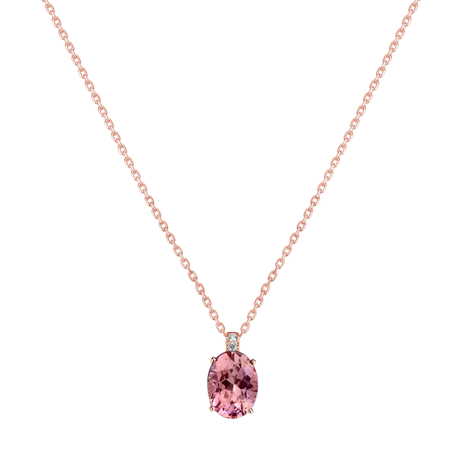 Diamond necklace with Tourmaline Grime