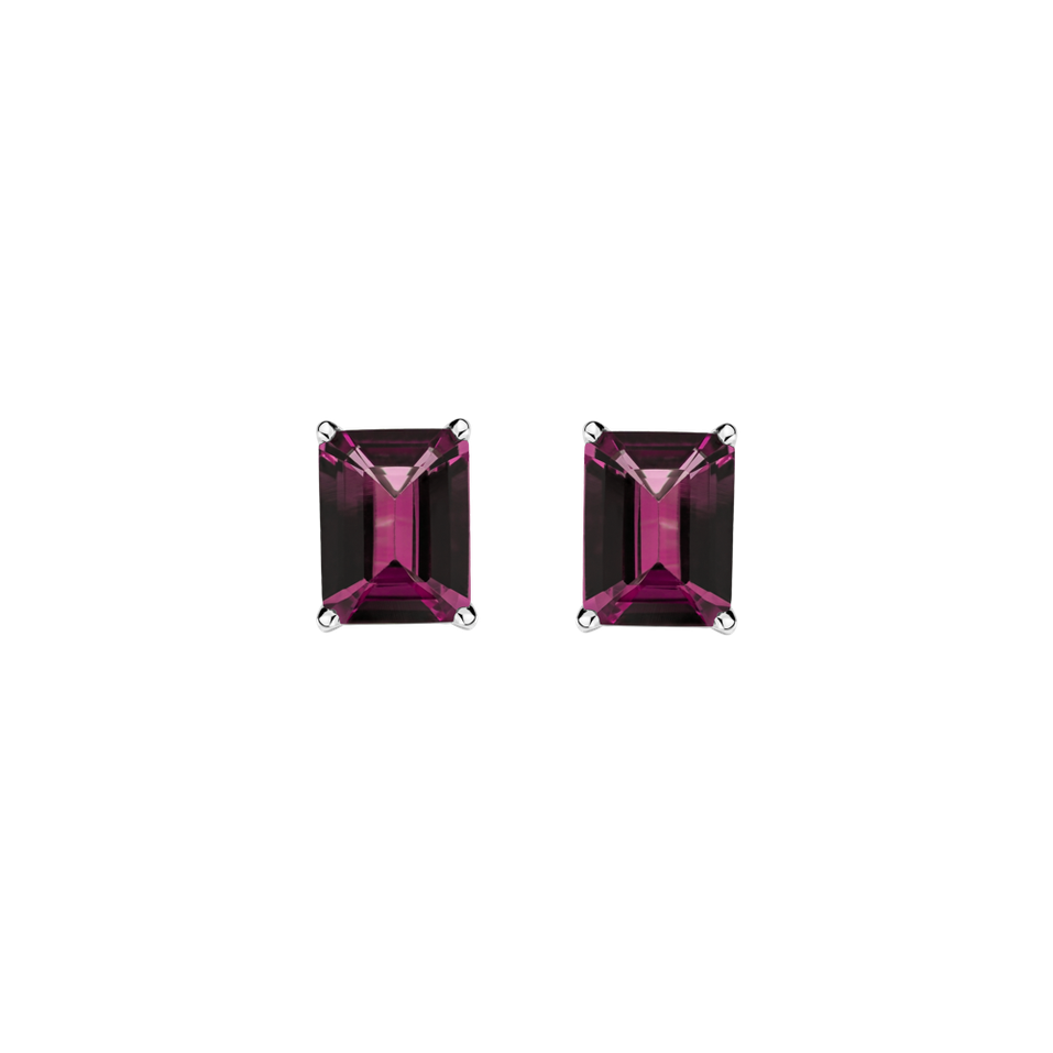 Earrings with Rhodolite Thostra