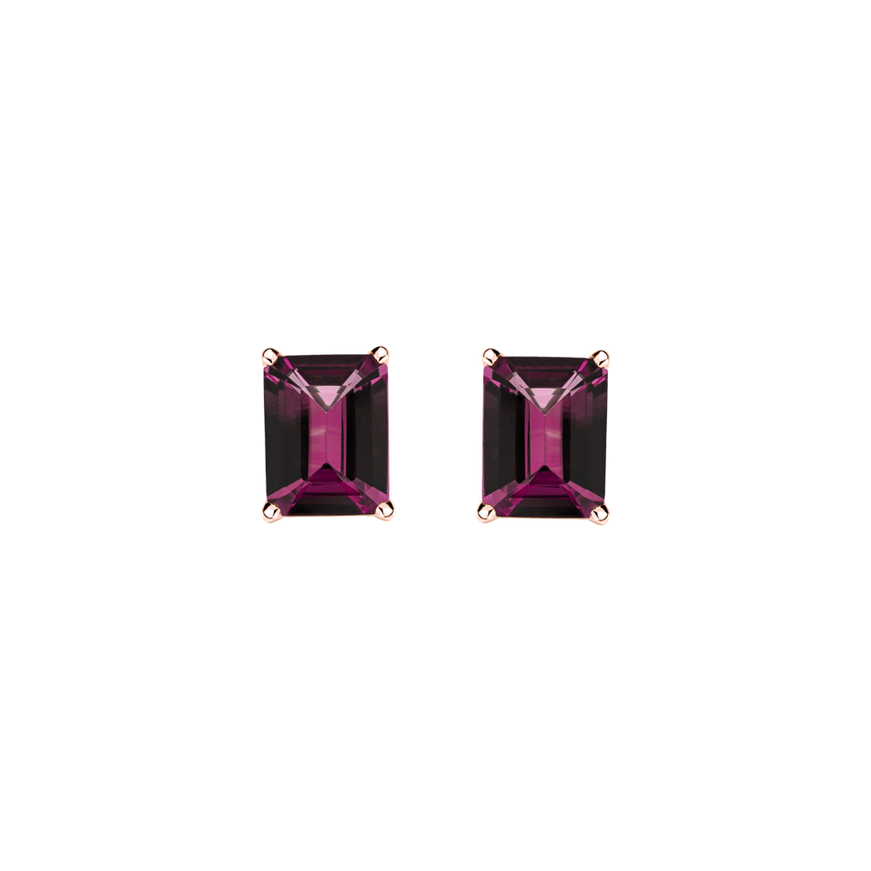 Earrings with Rhodolite Thostra