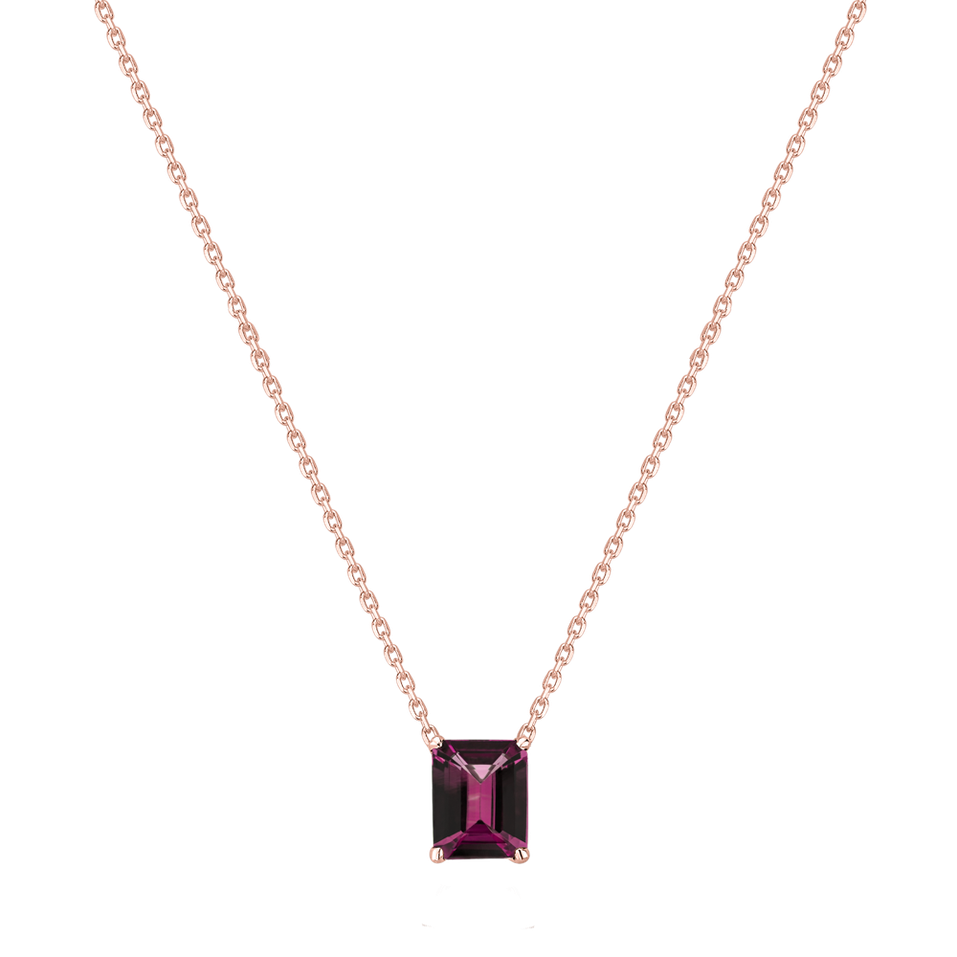 Necklace with Rhodolite Mosselyn