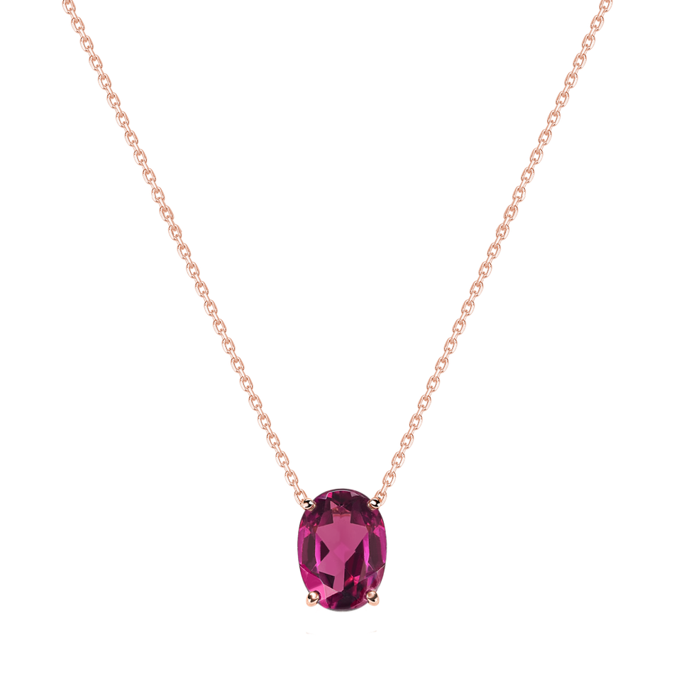 Necklace with Rhodolite Mystic Abyss