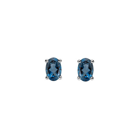 Earrings with Topaz Mystic Abyss