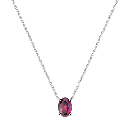 Necklace with Rhodolite Mystic Abyss