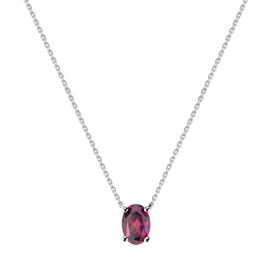 Necklace with Rhodolite Mystic Abyss